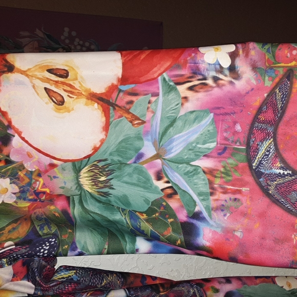 Womens xl tropical floral snake print - Picture 5 of 12